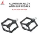 WUZEI Bicycle Pedal MTB Anti-slip Mountain Bike Pedals 2 DU Ultra-Light Aluminum Road Bike DH