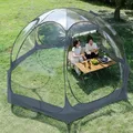 Portable Camping Transparent Tent 5-10 Person Starry Bubble Tent Outdoor Sun Room 360 Degree
