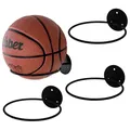 Multi-purpose Football Display Shelf Ball Holder Wall Mounted Basketball Storage Rack Iron Space