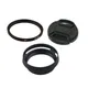 4In1 For Fujifilm Fuji FinePix X100 X100S X100T Camera Lens Adapter + Lens Hood + 49mm UV Filter +