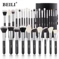 BEILI 25/30/42 Pieces Complete Professional Makeup Brushes Set Eye Shadow Foundation Powder Natural