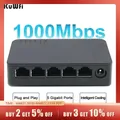 KuWFi 5 Ports Gigabit Switch 1000Mbps Fast Ethernet Switcher WAN LAN Port Ethernet Hub Switch for