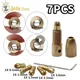 7Pcs/Set Brass Collet Mini Drill Chucks For Electric Motor Shaft Drill Bit Tool Chuck Adapter Quick