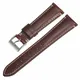 Calfskin Leather Watch Straps 20mm 22mm 24mm Retro Adjustable Watch Accessories Women Black Red