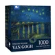 Maxrenard Jigsaw Puzzle 1000 Pieces for Adults Kid Van Gogh Puzzle Toy Family Game Famous World Oil