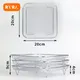 3-layers Air Fryer Rack Stainless Steel Stackable Grid Grilling Rack For Air Fryer Basket Tray