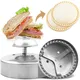 Sandwich Cutter and Sealer for Kids Stainless Steel Round Sandwich Maker Pastry Cookies Mold for