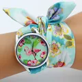 Shsby New Floral Chiffon Sweet Girls Watch Fabric Women Dress Watches Fashion Ladies Flower Cloth