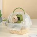 Hamster Travel Cage Hand-held Gift Keep Warm Small Animal Hamster indoor Box Hamster Carrier Cage