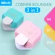 KW-trio 3-in-1 Corner Rounder Punch Photo Cut R4/R7/R10mm Round Corner Trimmer Cutter for Card Photo