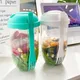 3 In1 Portable Bottle Salad Container Bottle-Shaped Bento Salad Bowl For Lunch Salad Box With Fork