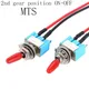 2Pcs MTS-102 Small wire button switch 2nd gear ON-OFF switch wire toggle switch rocker switch 3