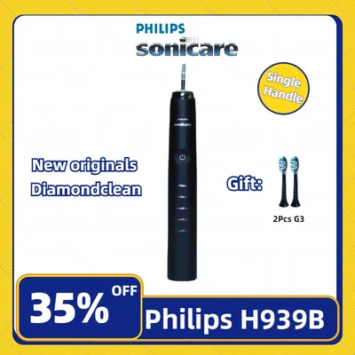 Philips Sonicare Electric Toothbrush Handle only H9352 With 2 Philips Brush Heads G3 New and