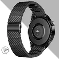 20mm 22mm Watchband For Samsung Galaxy Watch 6 5 4 3 Carbon Fiber Strap For Amazfit Bip 3 GTS
