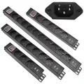 2/3/4/5/6/7/8/9 Ways PDU Power Strip EU Power Strip Socket with IEC-C14 Port Outlet extend with