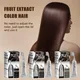 80ml Black Fruit Hair Dye Cream Plant Extract Hair Dye Essence With Comb Hair Dye Shampoo Botanical