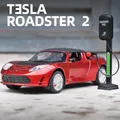 1:24 Tesla Roadster convertibile in lega modello di auto sportiva diecast metallo modello di auto da