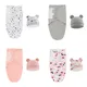 2pcs/set 0-6M Cotton Newborn Sleepsack Baby Swaddle Blanket Wrap Hat Set Infant Adjustable New Born