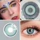 UYAAI 2Pcs New Fashion Color Contact Lenses for Eyes Blue Eyes Colorful Make Up Yearly Beauty Blue