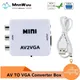 Mini RCA To VGA Converter AV2VGA Conversor with 3.5mm Audio RCA To VGA Video Converter For PC to TV