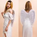 Children Adult Angel Devil White Black Feather Wings Fallen Angel Cosplay Little Wings Halloween