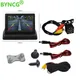 Car Monitor Display Foldable Color TFT LCD 4.3 Inch Mirror HD Screen for Rear View Camera Backup