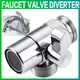 Switch Faucet Adapter Kitchen Sink Splitter Diverter Valve Water Tap Connector for Toilet Bidet