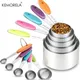 Measuring Cups Measuring Spoons Set Stainless Steel Measuring Cup Spoon For Baking Tea Coffee