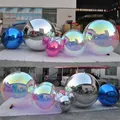 Multi-Colored Inflatable Mirror Ball Large Event Decoration Balloon PVC Disco Balls Shinny Sphere