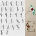 Letter Pattern Embroidered Water Soluble Paper Embroidery Stick Stabilizers Hand Sewing Papers