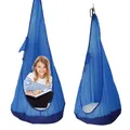 Kids Pod Swing Seat without Cushions Folding Hanging Durable Comfortable Kids Pod Swing for Indoor