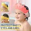Baby Swim Shower Cap Bath Shampoo Adjustable Eye Protection Head Water Cover Baby Care Wash Hair