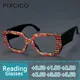 R57095 Women Fashion Colorful Stripe Reading Glasses Dioptric +0.50~+3.50 Lady Trend Square Large