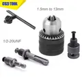 1.5-13mm Converter 1/2 20UNF Key Drill Chuck Thread Quick Change Adapter SDS 1/4 Impact Driver