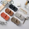 Hot New PU Sunglasses Protective Case Simple Eyeglasses Bag Cute Eyeglasses Clip Sunglasses Bag