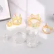 Crown Cake Decoration Princess Topper Pearl Tiara Children Hair Ornaments for Wedding Birthday Party