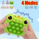 Pop Light Fidget Toys Quick Push Bubble Game Machine With Cartoon Fun Anti-Stress Sensory Games for