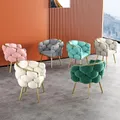 Nordic living room armchairs luxury design Single velvet Relaxing Cafe chair INS Bread makeup chair