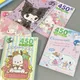 450Pcs Sanrio Kuromi Hello Kitty Sticker Book Melody Goo Card Cartoon Kawaii Sticker Hand Account