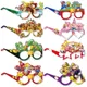 New Super Mario Halloween Party Paper Glasses Couple Photo Props Mario Game Themed Birthday Glasses