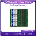 10Pcs DDR2 2GB 2g Memoria RAM PC2-6400 800MHz PC2-5300 667MHZ Desktop PC Memory DIMM 240 Pins For