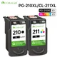 PG-210XL CL-211XL Ink Cartridge Compatible With Canon PIXMA MP230 MP240 MP250 MP260 MP270 MP490