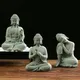 Garden Buddha Stone Statue Mini Buddhist Monks Buddha Sculpture Ornaments Household Craft Ornament