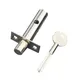 Tube Well Lock with Key Stainless Steel Pipe Tube Lock for Escape Aisle Fireproof Door Hardware