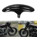 Motorcycle Black Front Fender Mask Mud Guard Motorbike Splash Mudguard Fairing For Harley M8 Softail