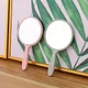 1PC Handheld Makeup Mirror Round Makeup Vanity Mirror with Handle Hand Compact Mirror Cosmetic for