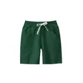 2-7T Hot Selling Green Children's Shorts Drawstring Solid Boys Girls Summer Trousers Pants Hot
