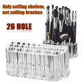26 Holes Acrylic Lipstick Holder Perfume Jewelry Box Display Stand Cosmetic Organizer Makeup Brush