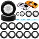 Gift Toy Accessories RC Car Rubber Tires Upgrade Wheels Wheel Hubs Spare Parts