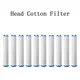 Replacement Shower Head Cotton Filter Set Water Purification 9.5cm Length Remove Chlorine/Fluoride